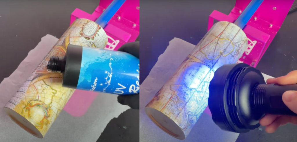 HOW TO MAKE A BLUEY TUMBLER // DIY Chilli Mum Character Glitter Epoxy  Tumbler Tutorial With UV Resin 